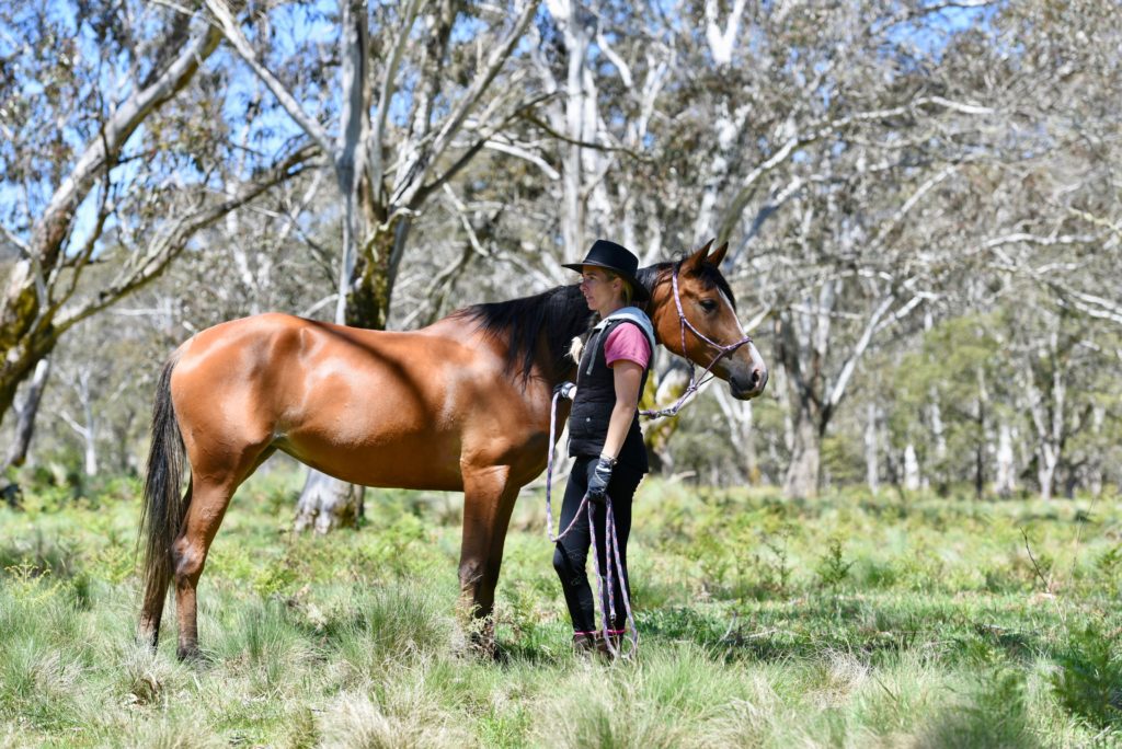 Horse and Owner at River Horse Cliinic